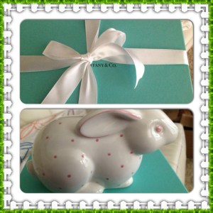 Genesis very first gift from Tiffanys!  She is so spoiled.