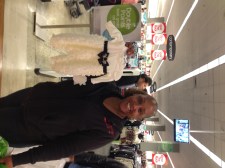 Granny bought you a party outfit for after the christening. 