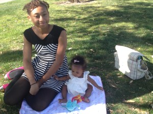 First time at the park with cousin Ken