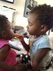 Sleepovers with cousin Zoe